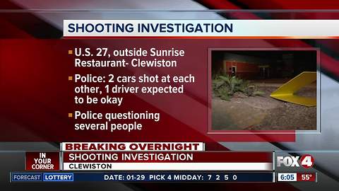 Multiple shots fired on Clewiston highway