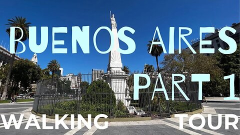 Buenos Aires, a walking tour of Plaza de Mayo and Puerto Madero 4K 2023