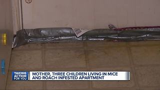 Detroit mother of three says her children forced to live amidst pest infestation