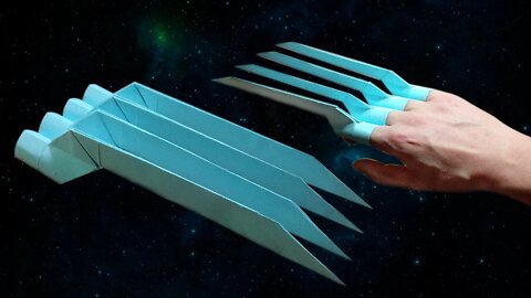 Wolverine Claws made of paper / Easy Origami video