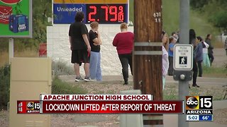 Students released from Apache Junction High School after lockdown lifted