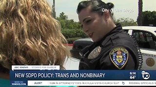 SDPD new transgender policies