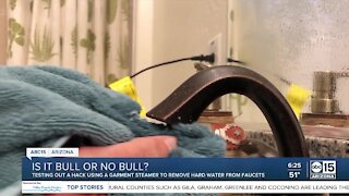 Bull or No Bull: Can a garment steamer remove hard water?