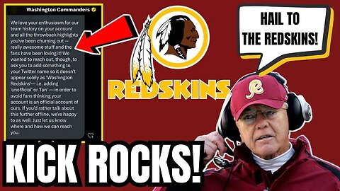 NFL Fans CRUSH Commanders For PRESSURING Washington Redskins Twitter Account To CHANGE THE NAME!