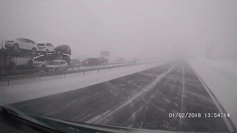 I-90 East Massive Pile-Up in Buffalo Blizzard (2018-01-02) @ShawnPGreene