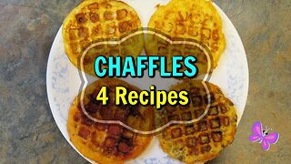 FOUR CHAFFLE RECIPES! Keto/Low Carb Friendly Recipes | #LeighsHome