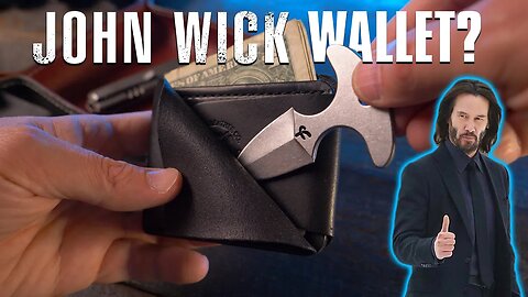If John Wick carried a wallet, it'd be this! Alpha Leather Co. Hidden Knife Wallet! (Everyday Carry)