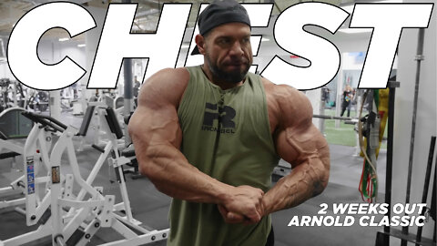 Steve Kuclo EPIC Chest Workout 2 weeks out!