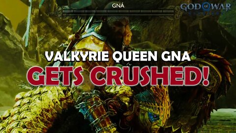 God of War Ragnarok - Valkyrie Queen GNA Gets Crushed!