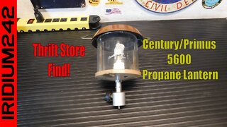 Thrift Store Find! Century/Primus 5600 Propane Lantern