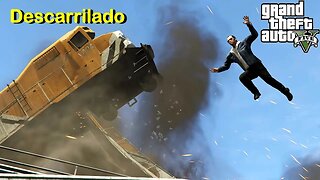 Descarrilado - GTA 5 - na AMD Radeon RX 580 8GB GDDR5 256bits