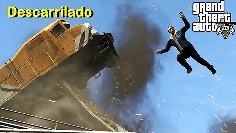 Descarrilado - GTA 5 - na AMD Radeon RX 580 8GB GDDR5 256bits