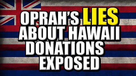 Oprah Winfrey's LIES About Hawaii Donations EXPOSED by Kevin J. Johnston