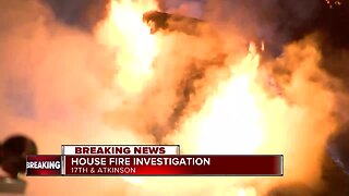 Firefighters battle house fire on Milwaukee's north side
