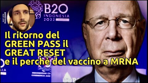 Schwab al G20: ci sarà una ristrutturazione!(Great Reset) -E i leader propongono un nuovo Green Pass