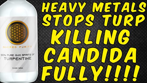 Heavy Metals Stop Turpentine From Eradicating Candida Fully!