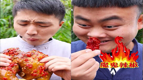 How Does It Feel#39 Eating Electric Eel Spicy Food Challenge - Funny