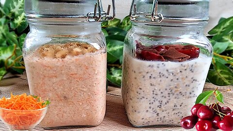 You will eat this delicious and healthy breakfast every morning! Tasty overnight oats in 3 minutes!
