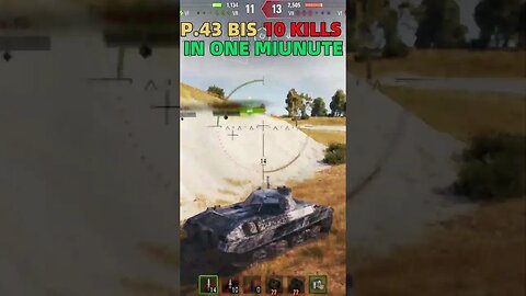 💢🧨P.43 BIS 強力中坦登場！ | 10 kills 4.4k dmg in one minute | world of tanks | @pewgun77