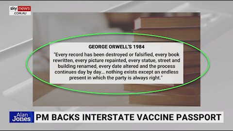 SKY NEWS AU: ‘We have reached what George Orwell warned about in 1984’