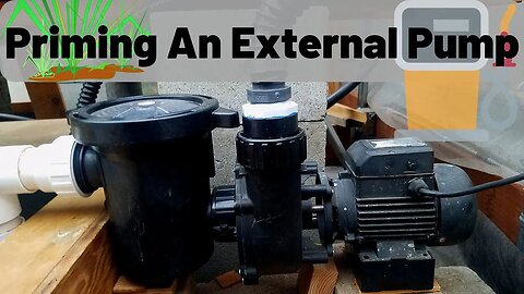 How to prime an external pond pump (Hybrid aquaponic system)