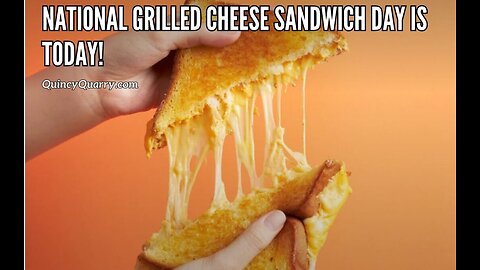 National Grilled Cheese Sandwich Day Is Today!