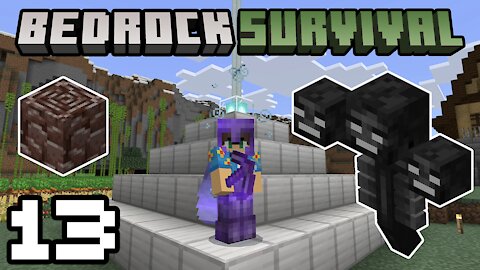 Bedrock Survival 13 Wither, Beacon, & Netherite!