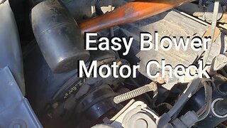 Quick Way To Check For a Bad Blower Motor