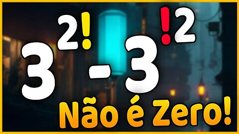 COMO CALCULAR POTENCIAÇÃO COM FATORIAL E PERMUTAÇÃO CAOTICA | MATEMATICA BÁSICA