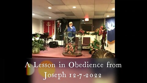 A Lesson in Obedience from Joseph