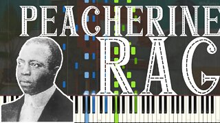Scott Joplin - Peacherine Rag 1901 (Ragtime Piano Synthesia)