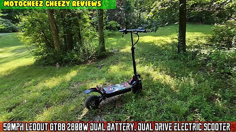 50mph Leoout GT88 2800w dual battery, dual drive electric scooter build, adjustments and road tests