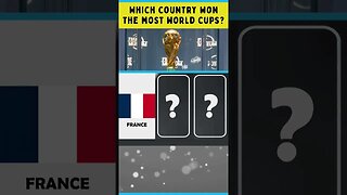 Which country won most World Cups? #shorts #trivia #sports #football #worldcup #brainzonegames