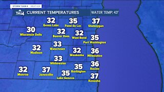 Mostly cloudy and frosty Monday night