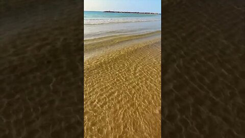 Beach Sand Ripples on the Mediterranean | 🎧Water Song | Pamela Storch