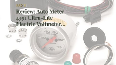 Review: Auto Meter 4391 Ultra-Lite Electric Voltmeter Gauge, Regular, 2.3125 in.