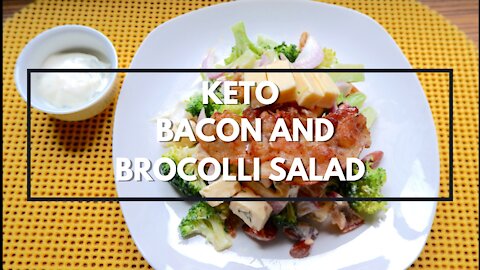 Healthy and easy recipes - weight loss keto recipe Bacon and Broccoli Salad
