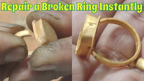 How to Repair a Broken Ring || Hacks repair ring 💍