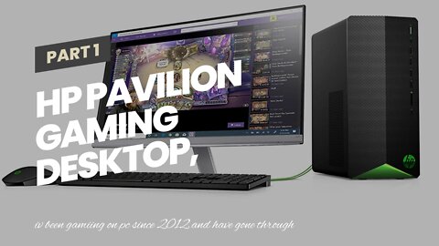 HP Pavilion Gaming Desktop, NVIDIA GeForce GTX 1650 SUPER, Intel Core i3-10100, 8 GB DDR4 RAM,...