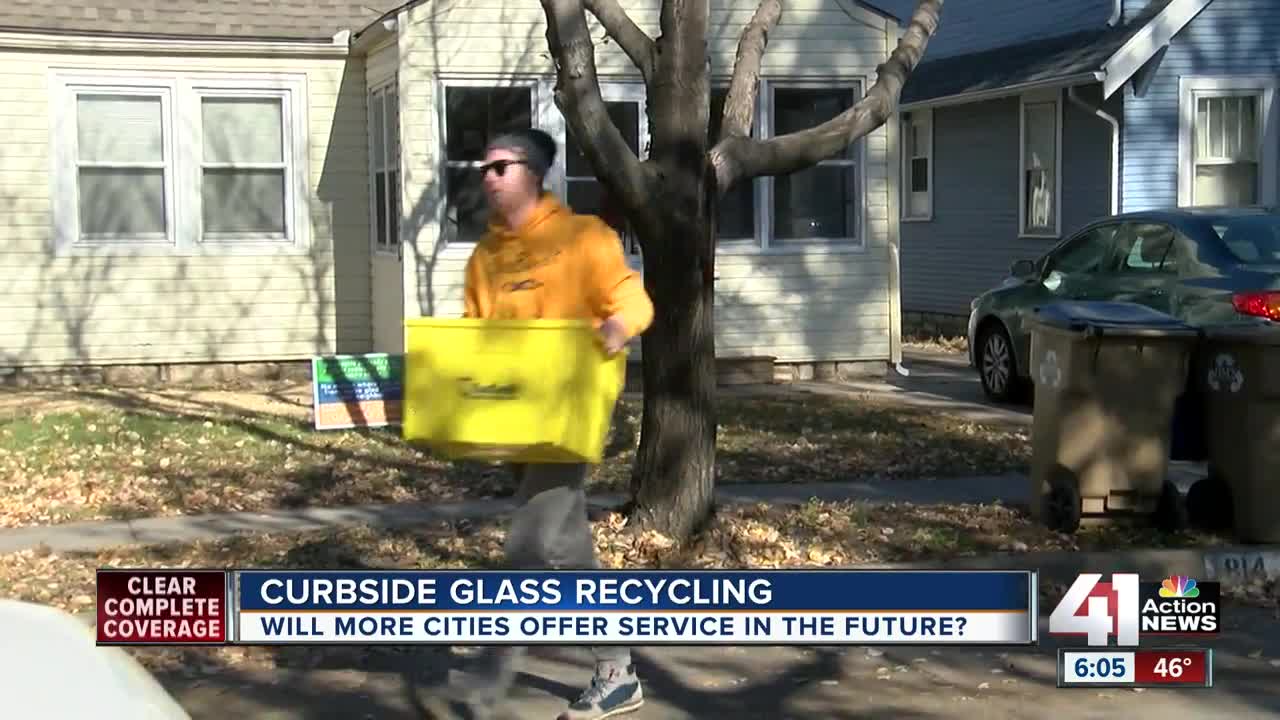 Curbside glass recycling