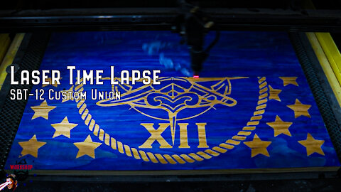 Laser Engraving Time Lapse - Special Boat Team 12 Insignia - Custom Union