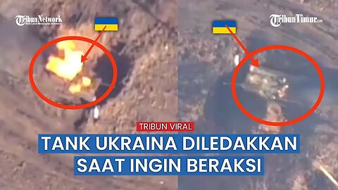 Pesawat Tak Berawak Rusia Vs Tank Militer Ukraina, VIRAL!!