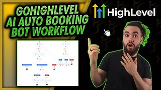 GoHighLevel AI Auto Appointment Booking Bot Workflow Walkthrough Example [GHL 2023] - Josh Pocock