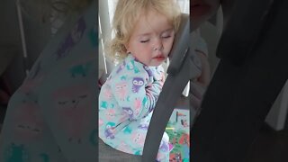 Funny Sleeping Toddler on Chair!