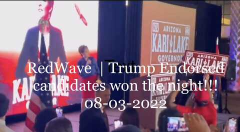 RedWave | Trump Endorsed candidates won the night!!! 08-03-2022