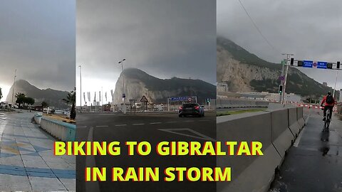 Biking in the Rain to Gibraltar and Across the Runway