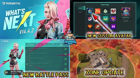 Farlight 84 V14.4.2 Update | Custom Avatar | New Battle Pass | Zone Update #Farlight84