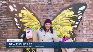 Glenwood Springs art project has butterfly & angel wings