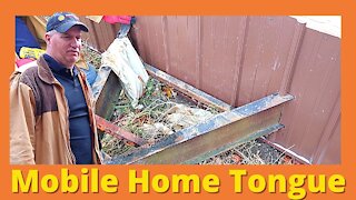 Mobile Home Metal Skirting - How To Cut Around the Mobile Home Tongue