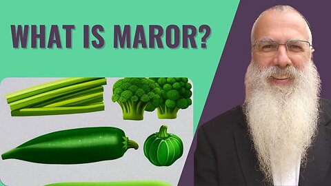 Mishna Pesachim Chapter 2 Mishnah 6.What is Maror?